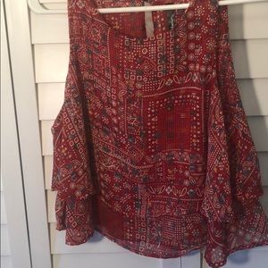 Bandana pattern tank top